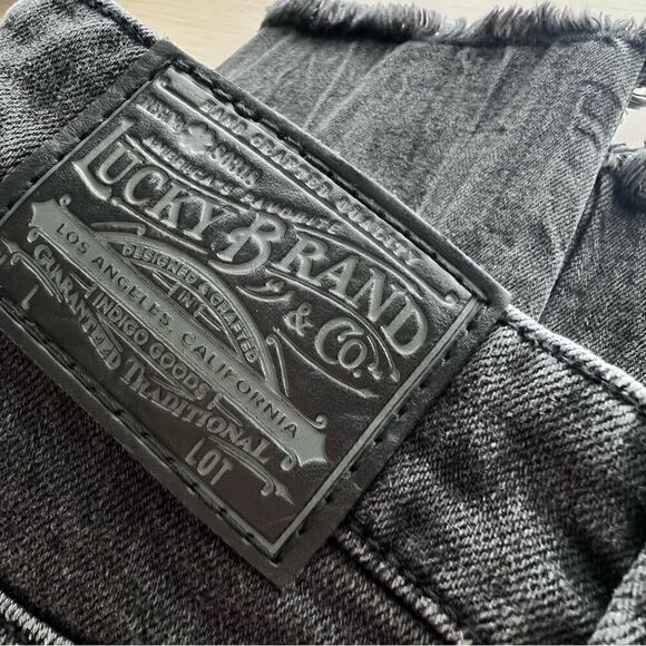 Lucky Brand Bridgette Skinny Ankle Raw Hem Button Fly Jeans - Picture 6 of 10